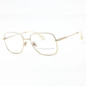 NWT Victoria Beckham VB2108 Gold Ivory Square Eyeglasses VB2108 54-17-140